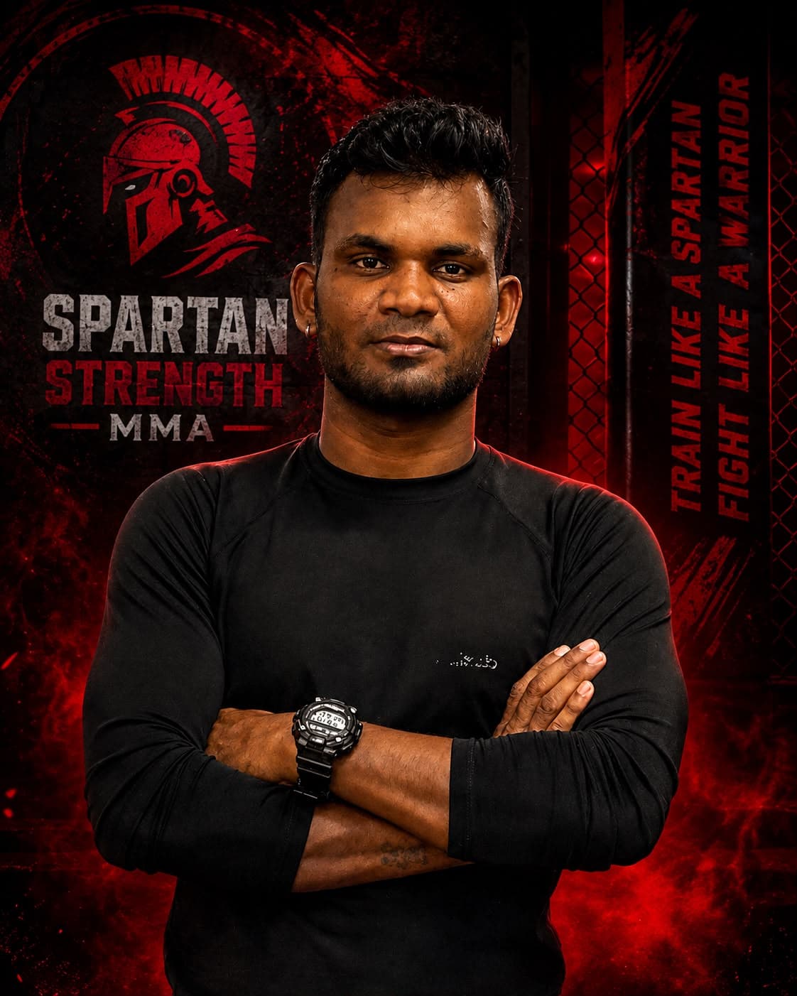 Sathish Selvan, MMA coach and fighter at Spartan Strength MMA