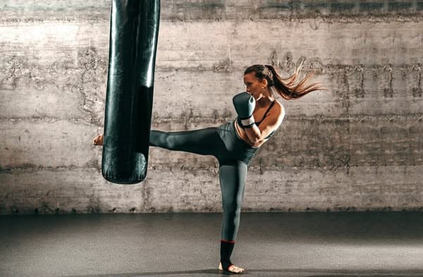 Kickboxing training at Spartan Strength MMA